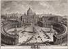 GIUSEPPE VASI Two etchings of Rome.